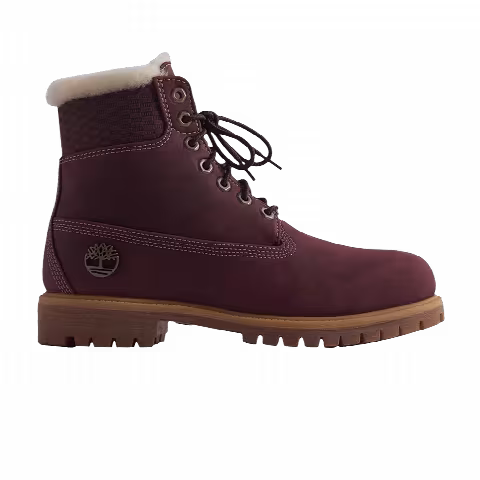 Kith x Timberland 6 Inch Premium Shearling Boot 'Burgundy'