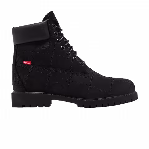 Supreme x Timberland 6 Inch Premium Waterproof Boot 'Patchwork - Black'