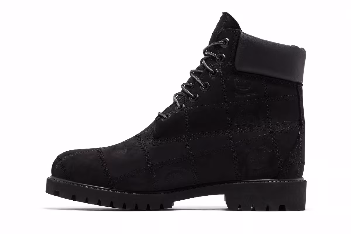 Supreme x Timberland 6 Inch Premium Waterproof Boot Patchwork - Black, view 4