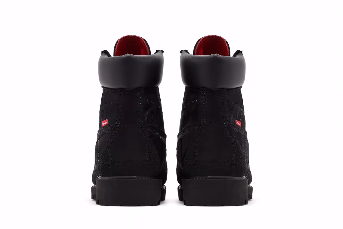 Supreme x Timberland 6 Inch Premium Waterproof Boot Patchwork - Black, view 7