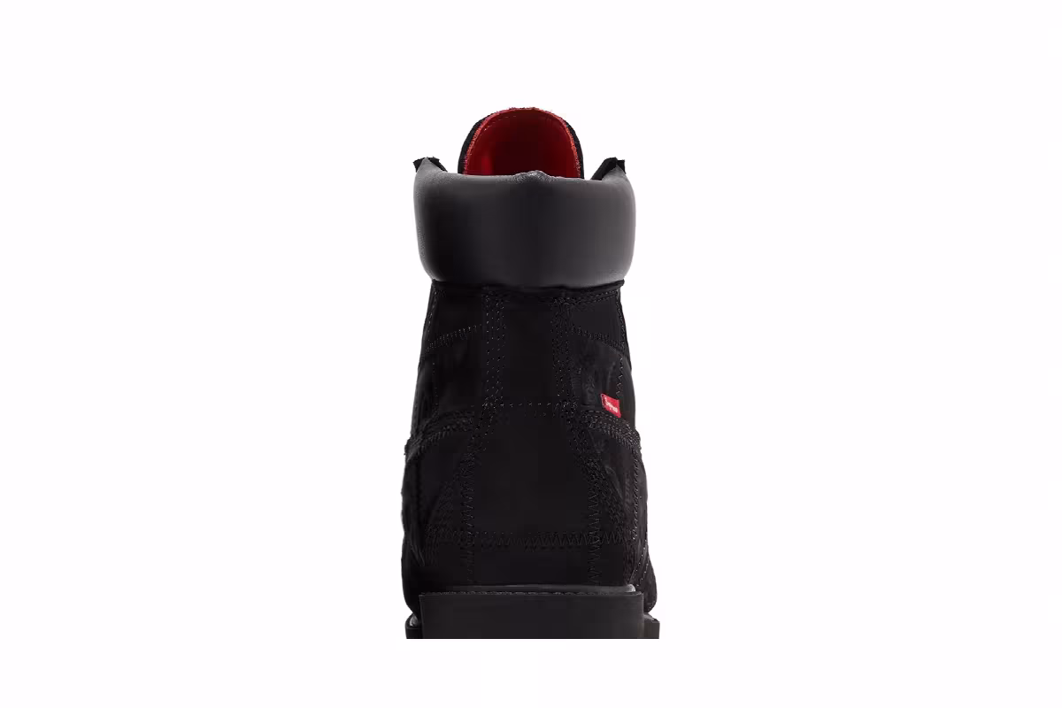 Supreme x Timberland 6 Inch Premium Waterproof Boot Patchwork - Black, view 8