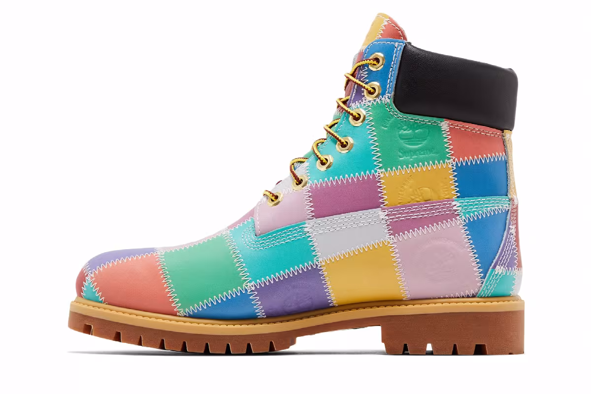 Supreme x Timberland 6 Inch Premium Waterproof Boot Patchwork - Multi-Color, view 4