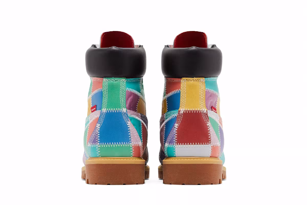 Supreme x Timberland 6 Inch Premium Waterproof Boot Patchwork - Multi-Color, view 7