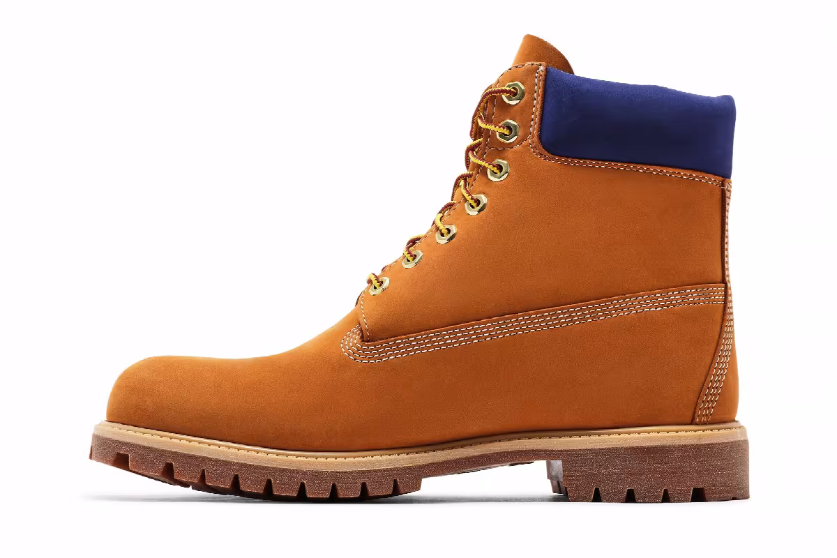 Victor Victor x Timberland 6 Inch Premium Boot Wheat Navy, view 4
