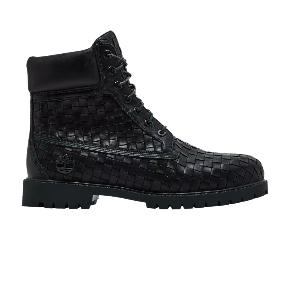 Timberland 6 Inch Premium Boot Woven Leather - Dark Green