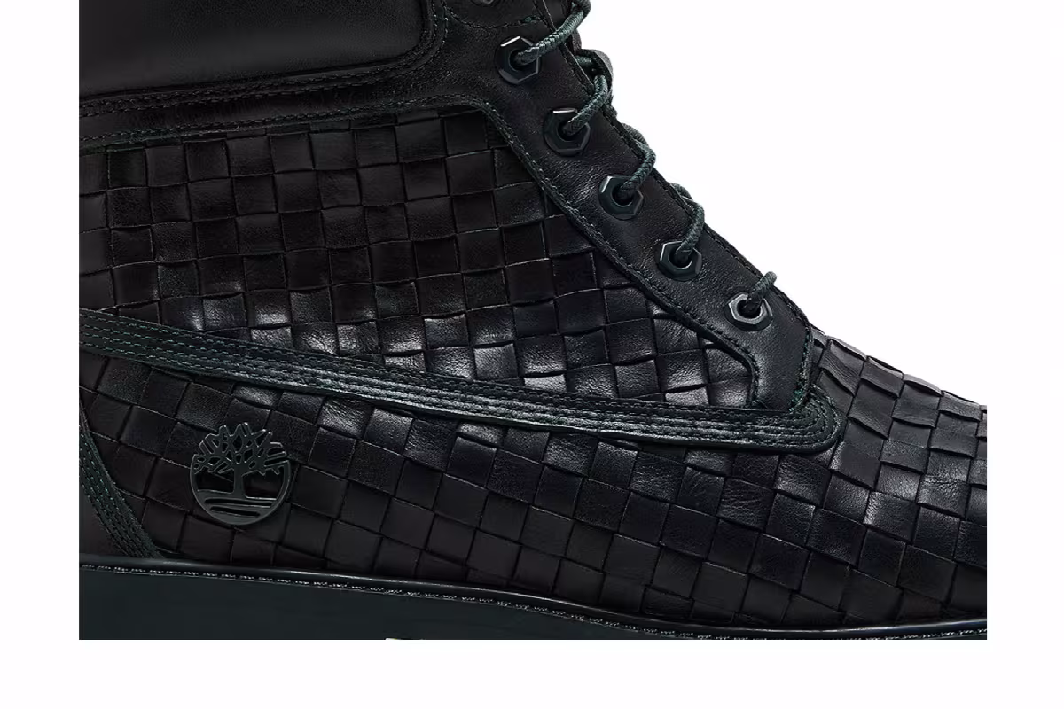 Timberland 6 Inch Premium Boot Woven Leather - Dark Green, view 3