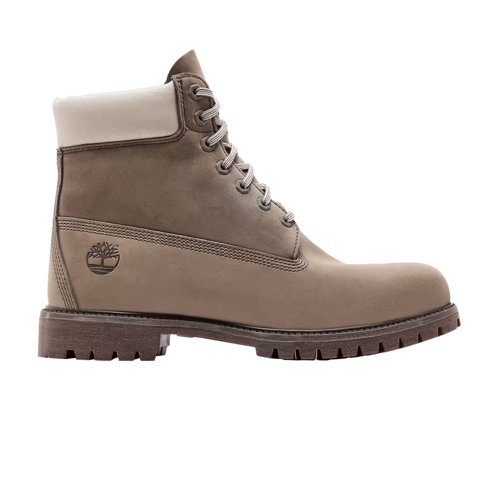 Timberland 6 Inch Premium Waterproof Boot Grey Nubuck Light Green