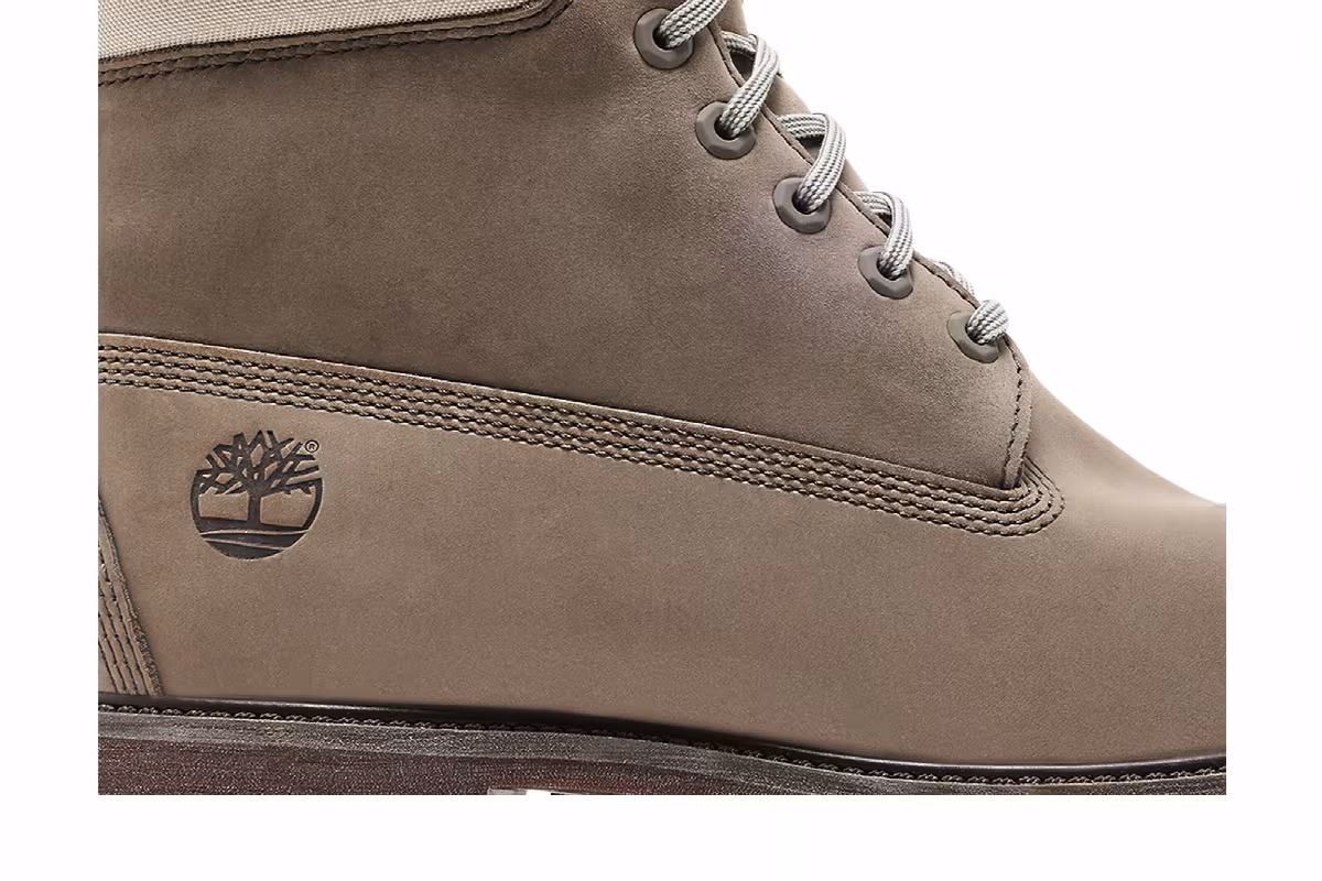 Timberland 6 Inch Premium Waterproof Boot Grey Nubuck Light Green, view 3