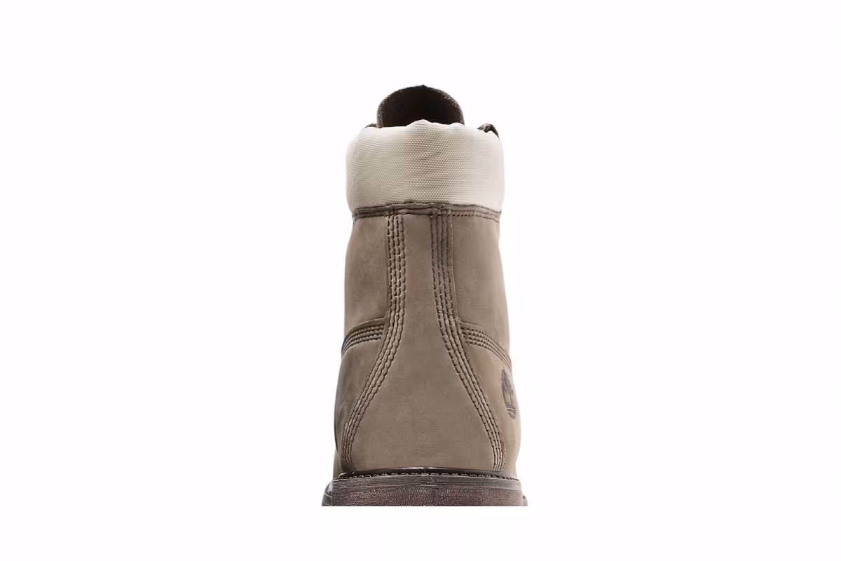 Timberland 6 Inch Premium Waterproof Boot Grey Nubuck Light Green, view 8