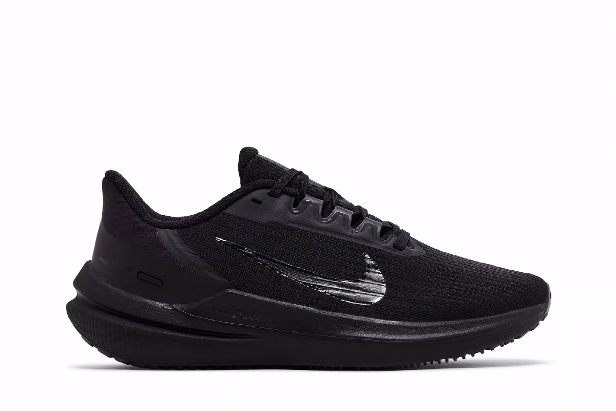 Nike Women's Air Winflo 9 Black Dark Smoke Grey, view 2