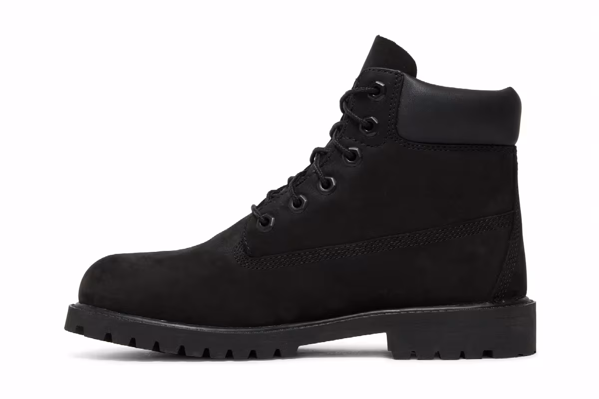 Timberland 6 Inch Premium Junior Black, view 4
