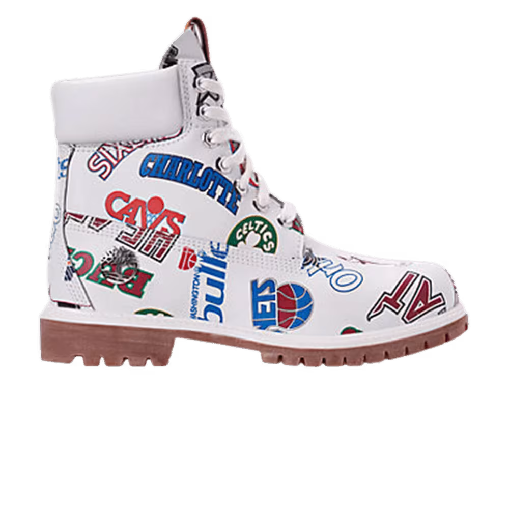 Timberland NBA x Mitchell and Ness x 6 Inch Classic Premium Boot Throwback Logos
