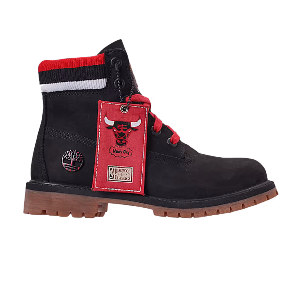 NBA x Mitchell and Ness x Timberland 6 Inch Classic Premium Boot Junior Chicago Bulls