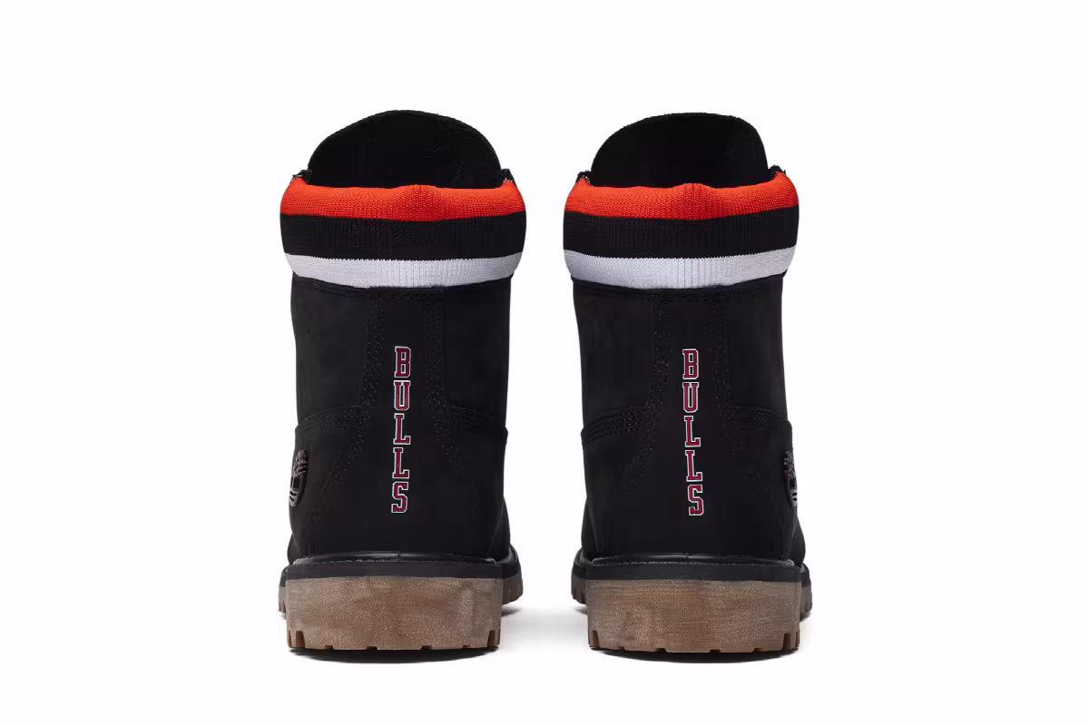 NBA x Mitchell and Ness x Timberland 6 Inch Classic Premium Boot Chicago Bulls, view 7