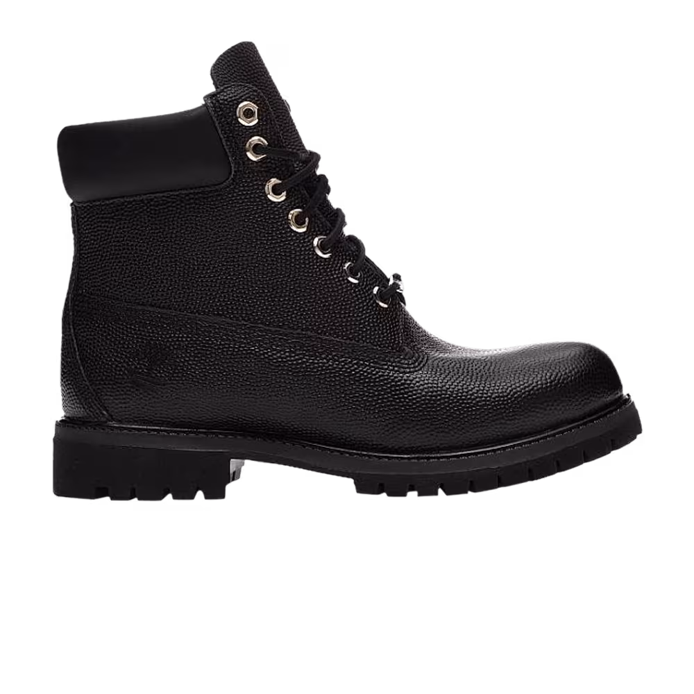 Timberland 6 Inch Premium Football Leather Boot Black