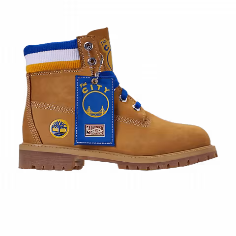 NBA x Mitchell and Ness x Timberland 6 Inch Classic Premium Boot Junior 'Golden State Warriors'