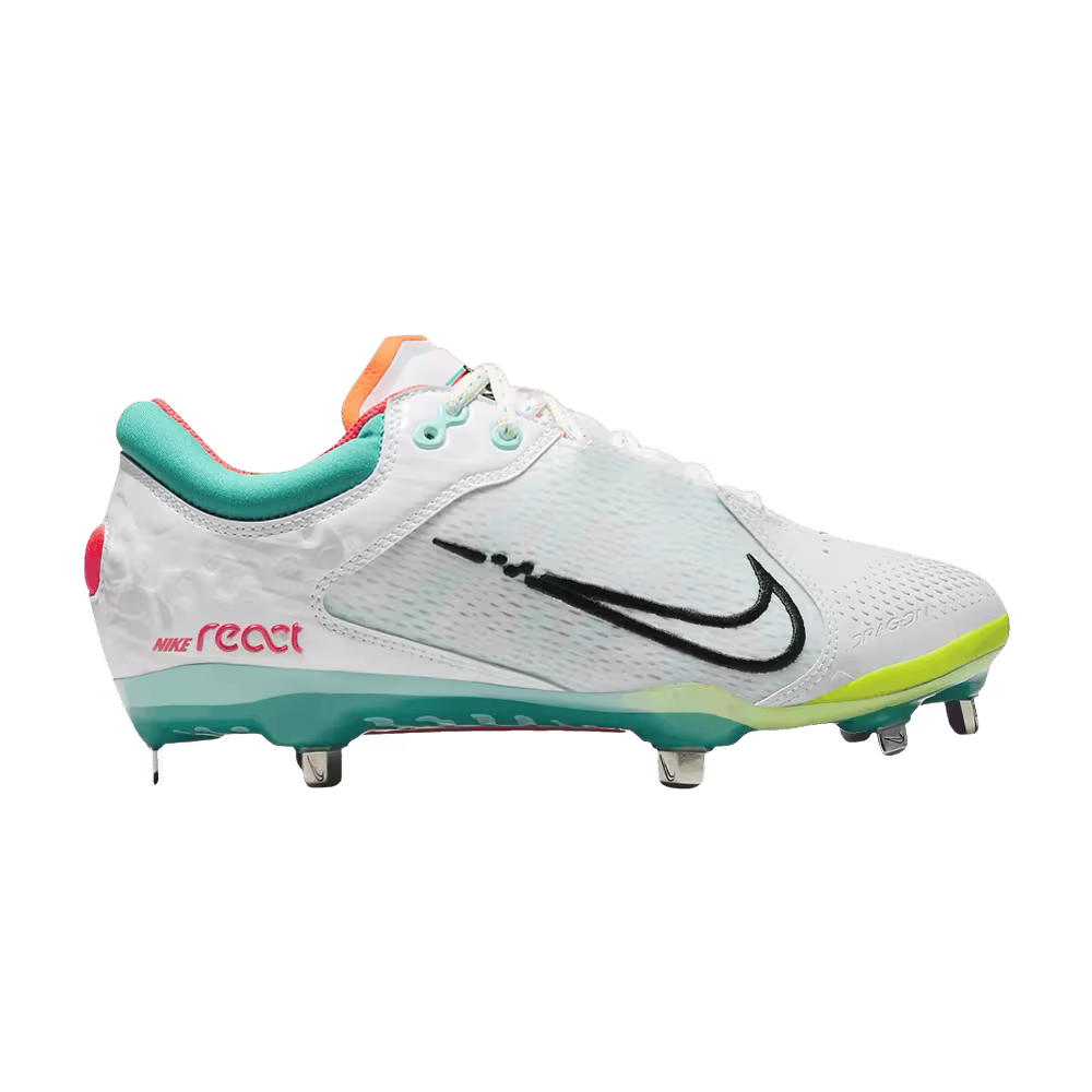 Nike Women's Hyperdiamond 4 Elite White Turbo Green