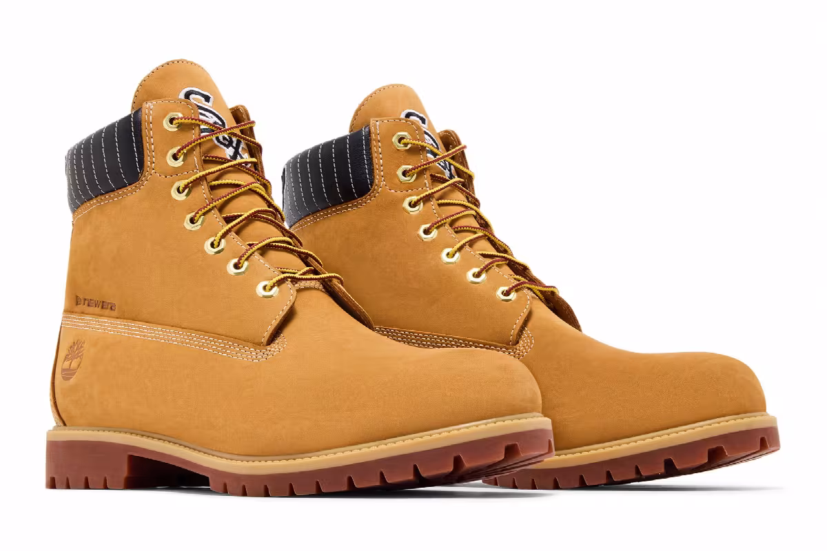 MLB x New Era x Timberland 6 Inch Waterproof Boot White Sox, view 9