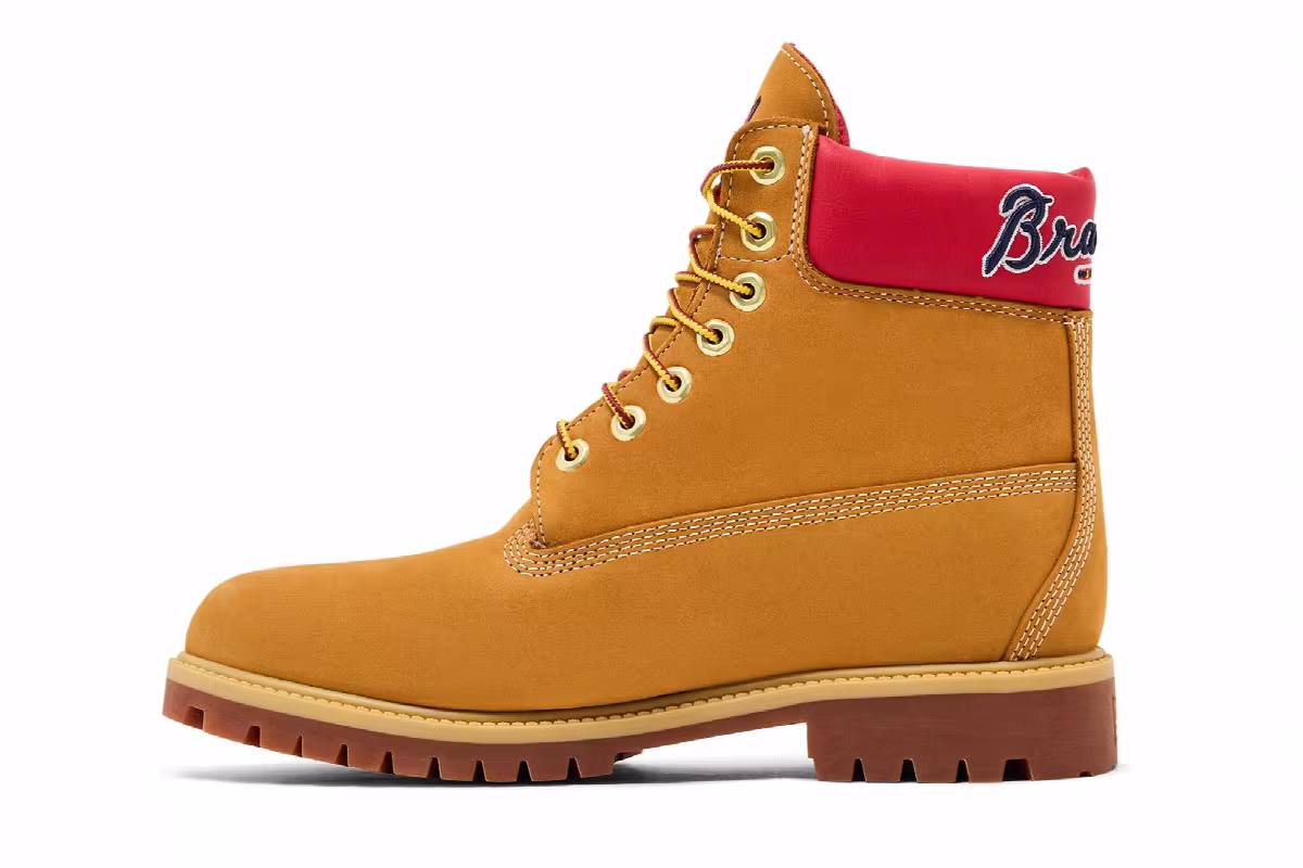 MLB x New Era x Timberland 6 Inch Waterproof Boot Braves, view 4