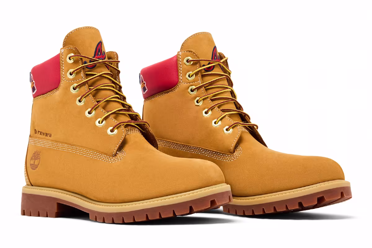 MLB x New Era x Timberland 6 Inch Waterproof Boot Braves, view 9