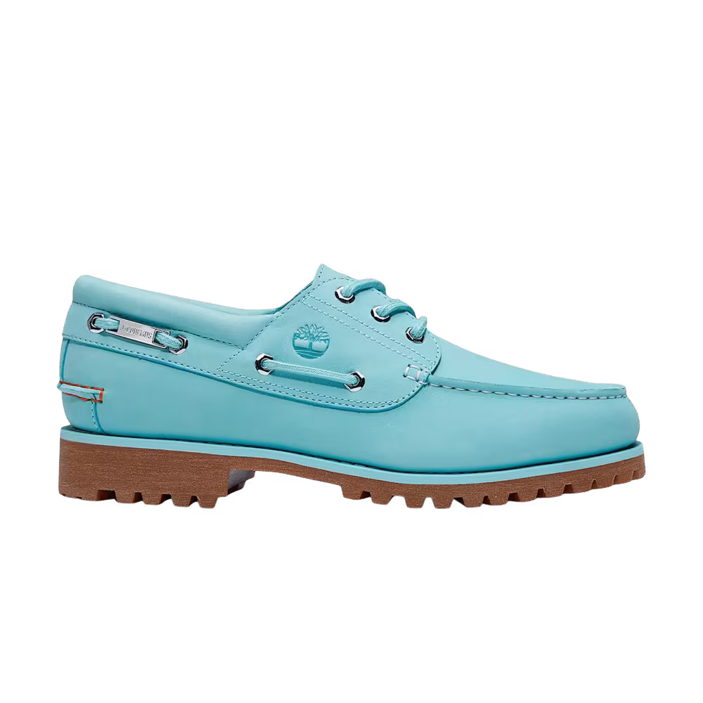 Jacquemus x Timberland 3-Eye Lug Boat Aqua