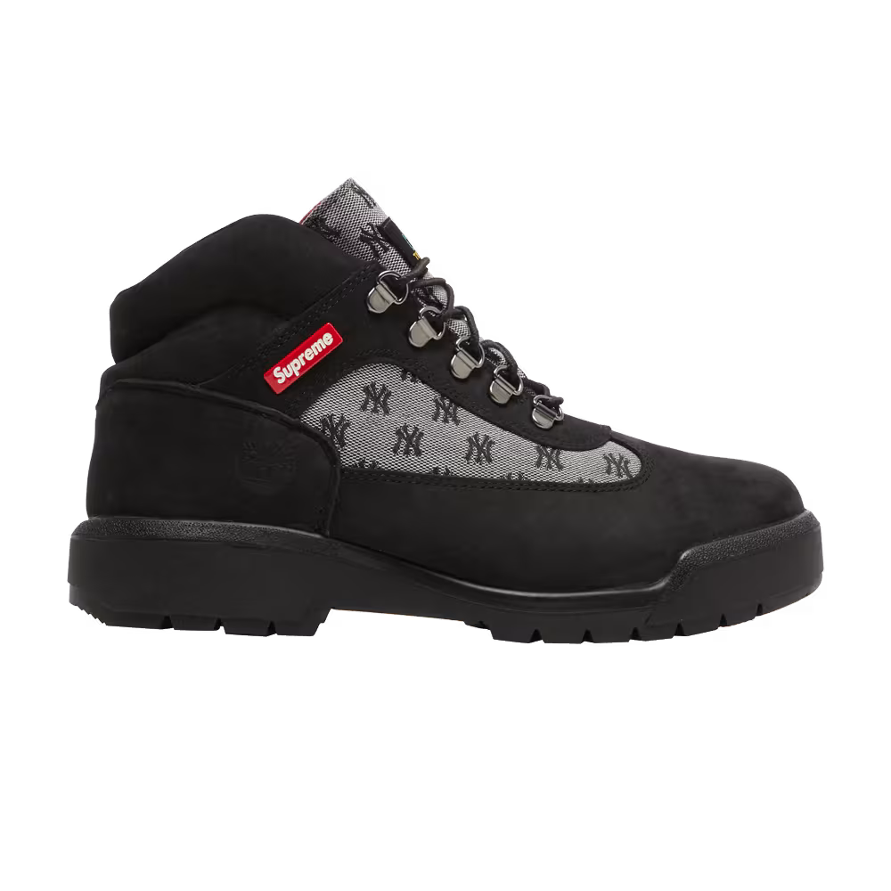 Supreme x New York Yankees x Timberland Field Boot Black