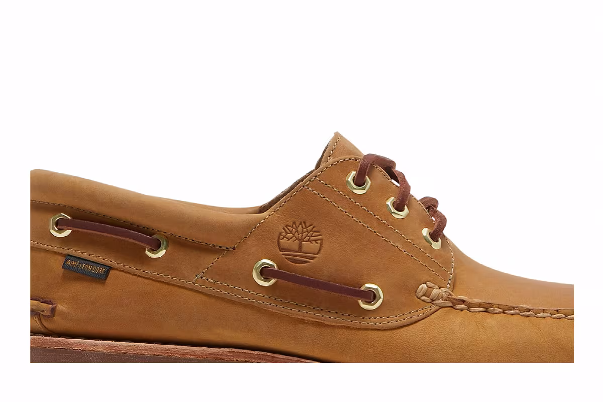 Aimé Leon Dore x Timberland 3-Eye Classic Lug Boat Wheat, view 3