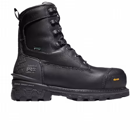 Timberland Boondock 8 Inch Composite Toe Waterproof Work Boot Wide 'Black'