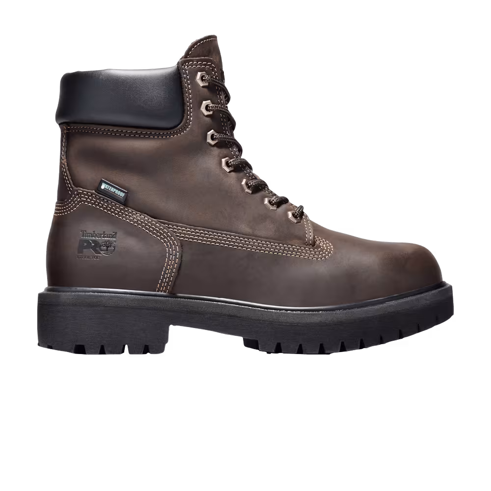 Timberland Direct Attach 6 Inch Steel Toe Waterproof Work Boot Brown