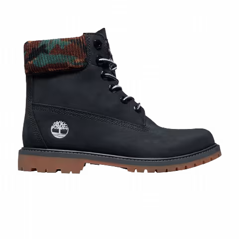 Timberland Wmns 6 Inch Heritage Waterproof Boot 'Black Camo Gum'