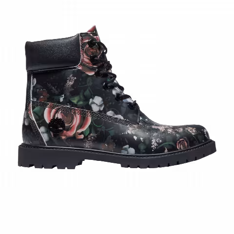 Timberland Wmns 6 Inch Premium Boot 'Black Floral'