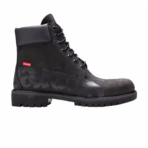 Supreme x Timberland 6 Inch Premium Waterproof Boot 'Big Logo - Black'