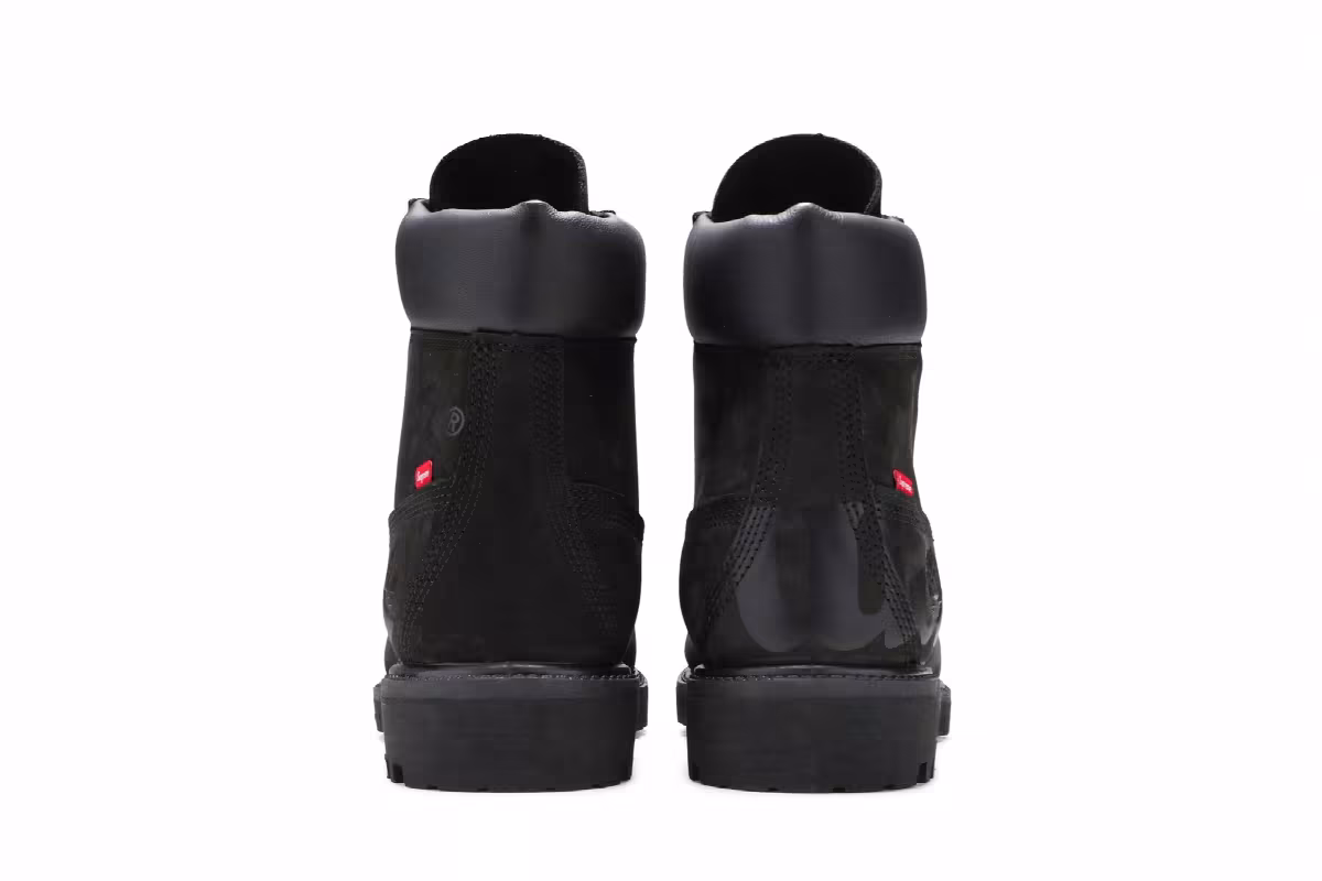 Supreme x Timberland 6 Inch Premium Waterproof Boot Big Logo - Black, view 7