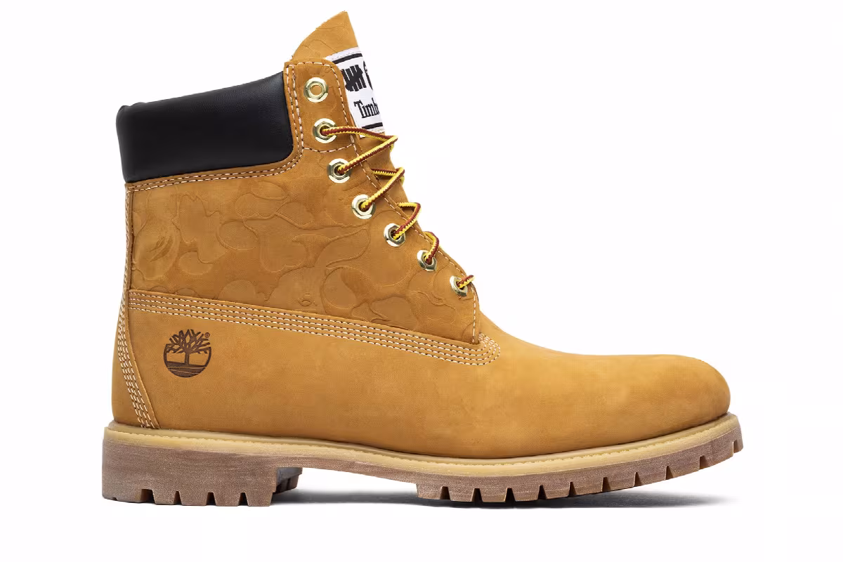 A Bathing Ape x Undefeated x Timberland 6 Inch Wheat, view 2