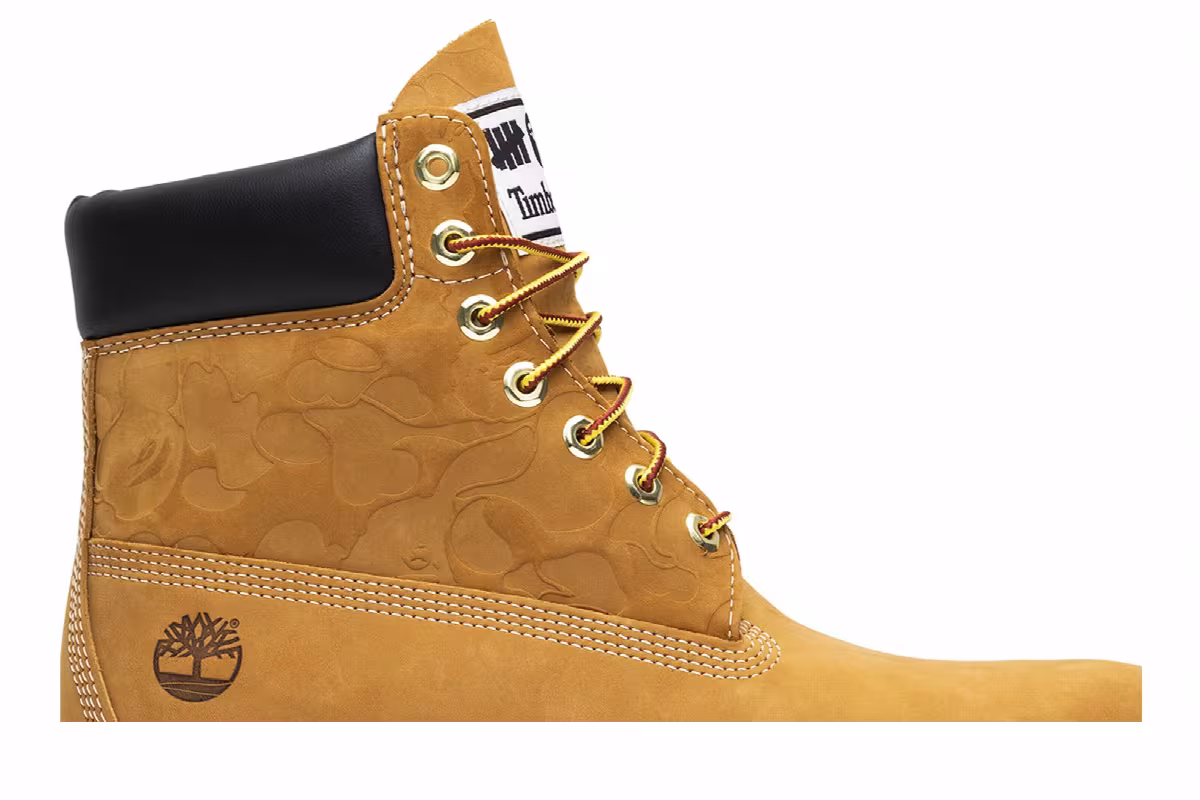 A Bathing Ape x Undefeated x Timberland 6 Inch Wheat, view 3