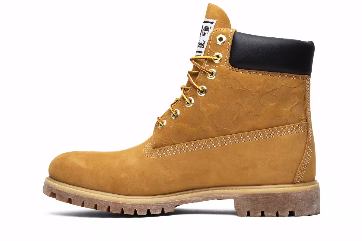 A Bathing Ape x Undefeated x Timberland 6 Inch Wheat, view 4
