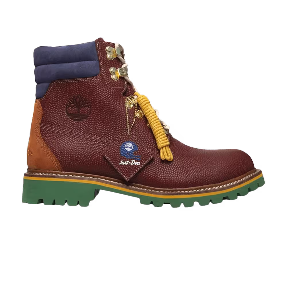 Just Don x Timberland 6 Inch Premium Waterproof Burgundy