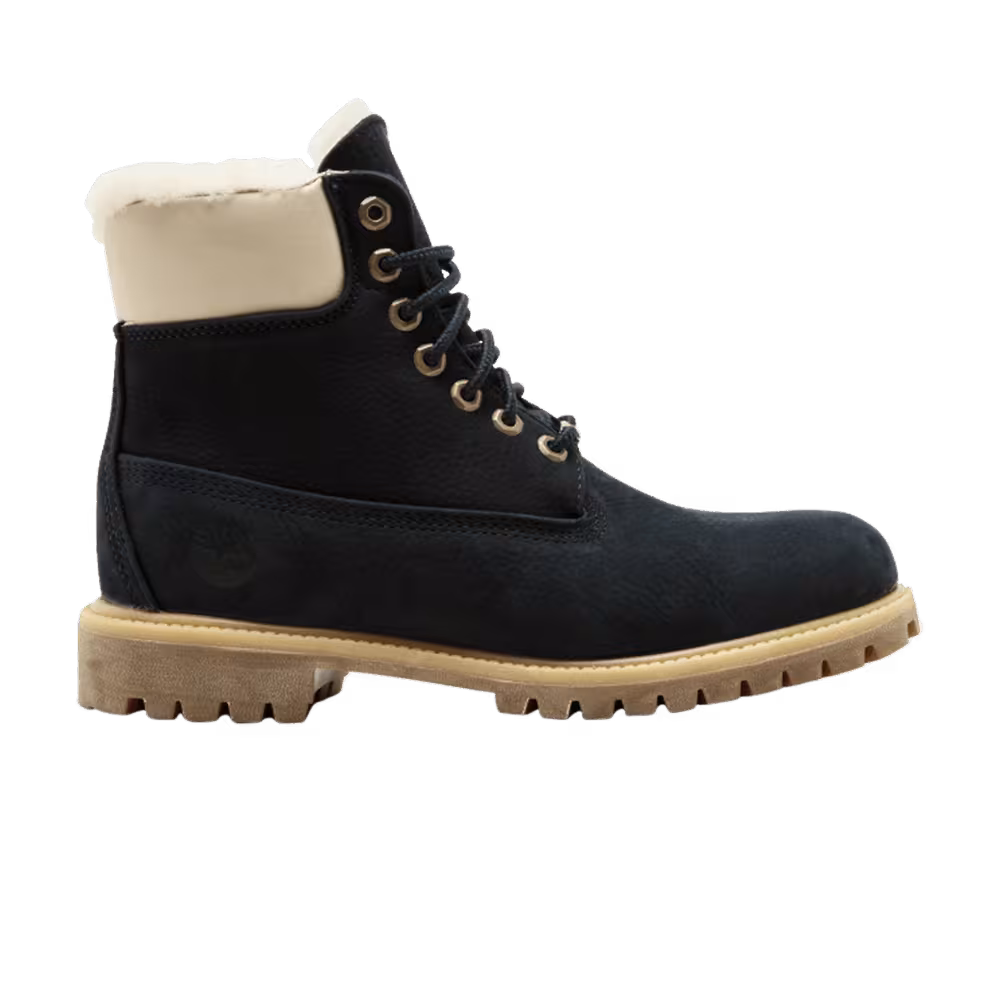 Kith x Timberland 6 Inch Shearling Boot Navy
