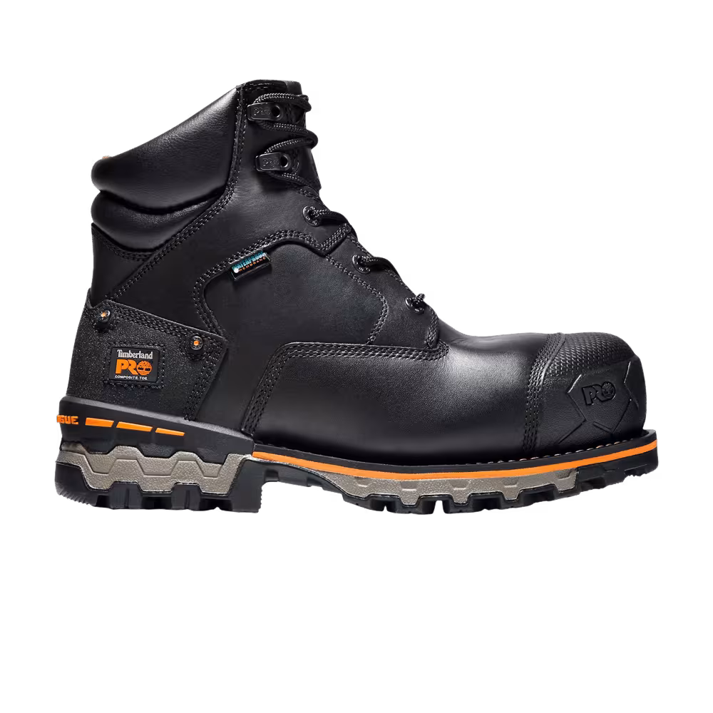 Timberland Boondock 6 Inch Composite Toe Waterproof Work Boot Black