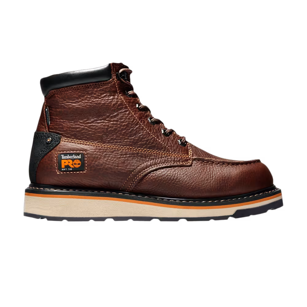 Timberland 6 Inch Gridworks Waterproof Work Boot Red Brown