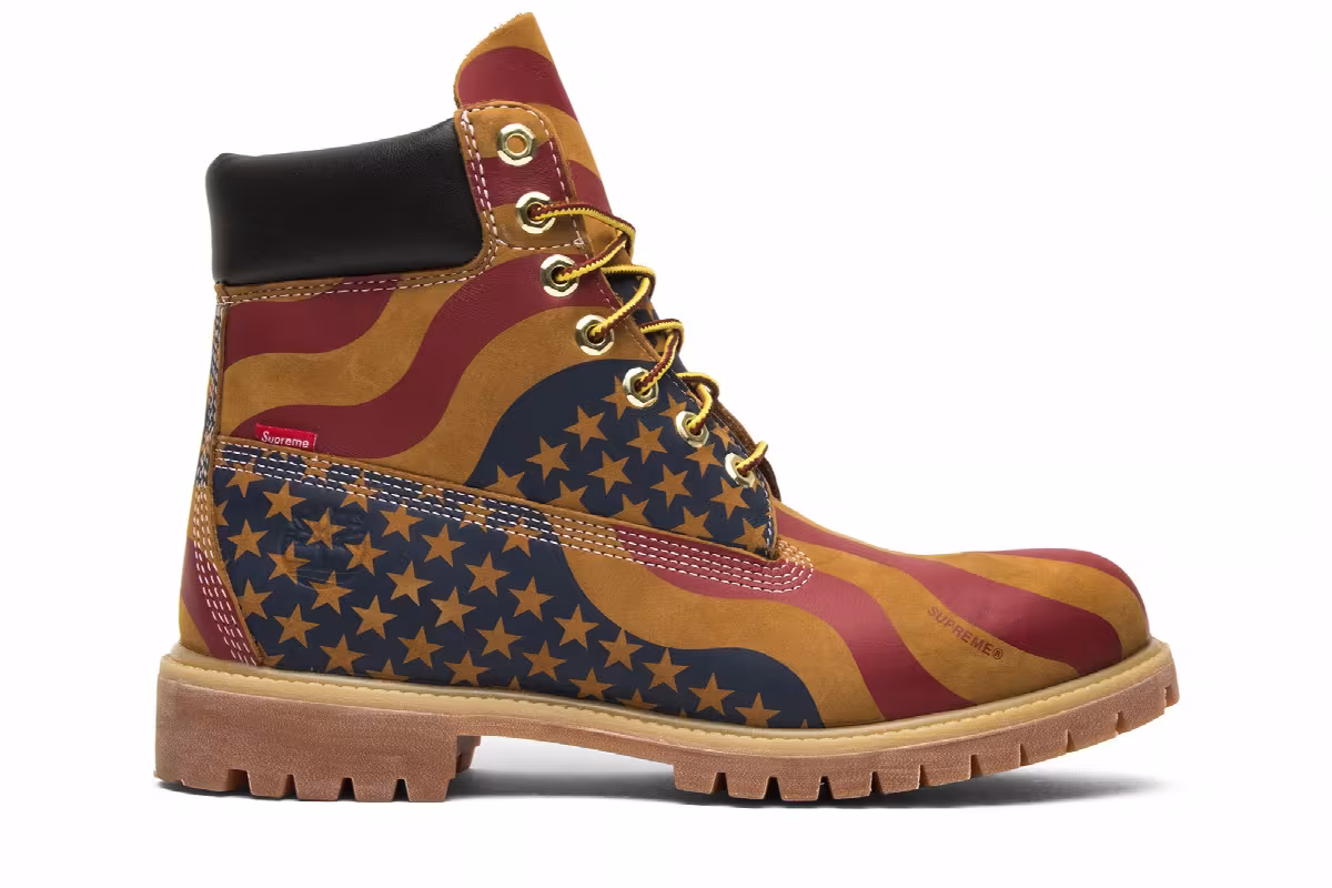 Supreme x Timberland 6 Inch Premium Boot American Flag, view 2