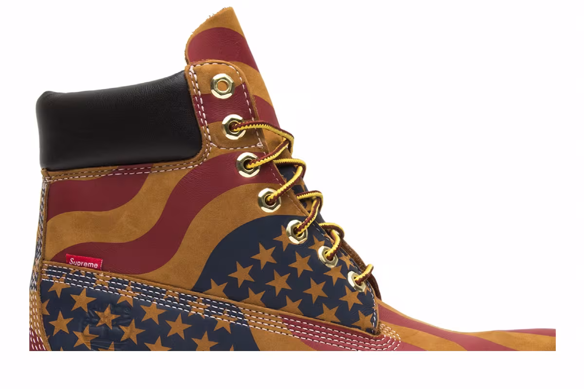Supreme x Timberland 6 Inch Premium Boot American Flag, view 3