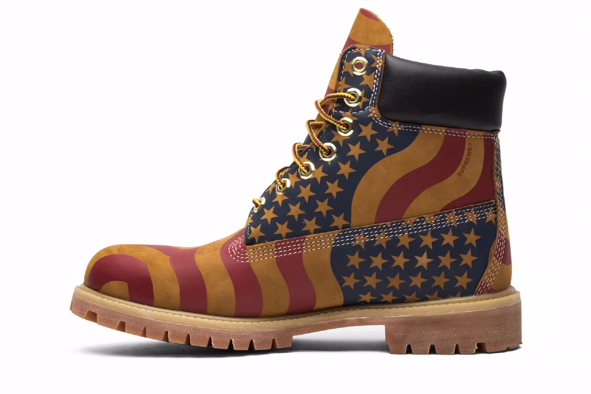 Supreme x Timberland 6 Inch Premium Boot American Flag, view 4