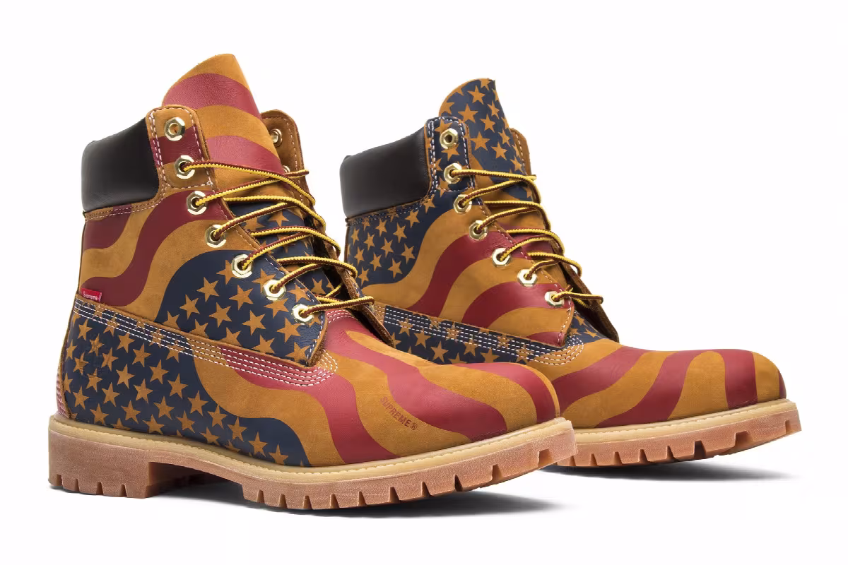 Supreme x Timberland 6 Inch Premium Boot American Flag, view 9