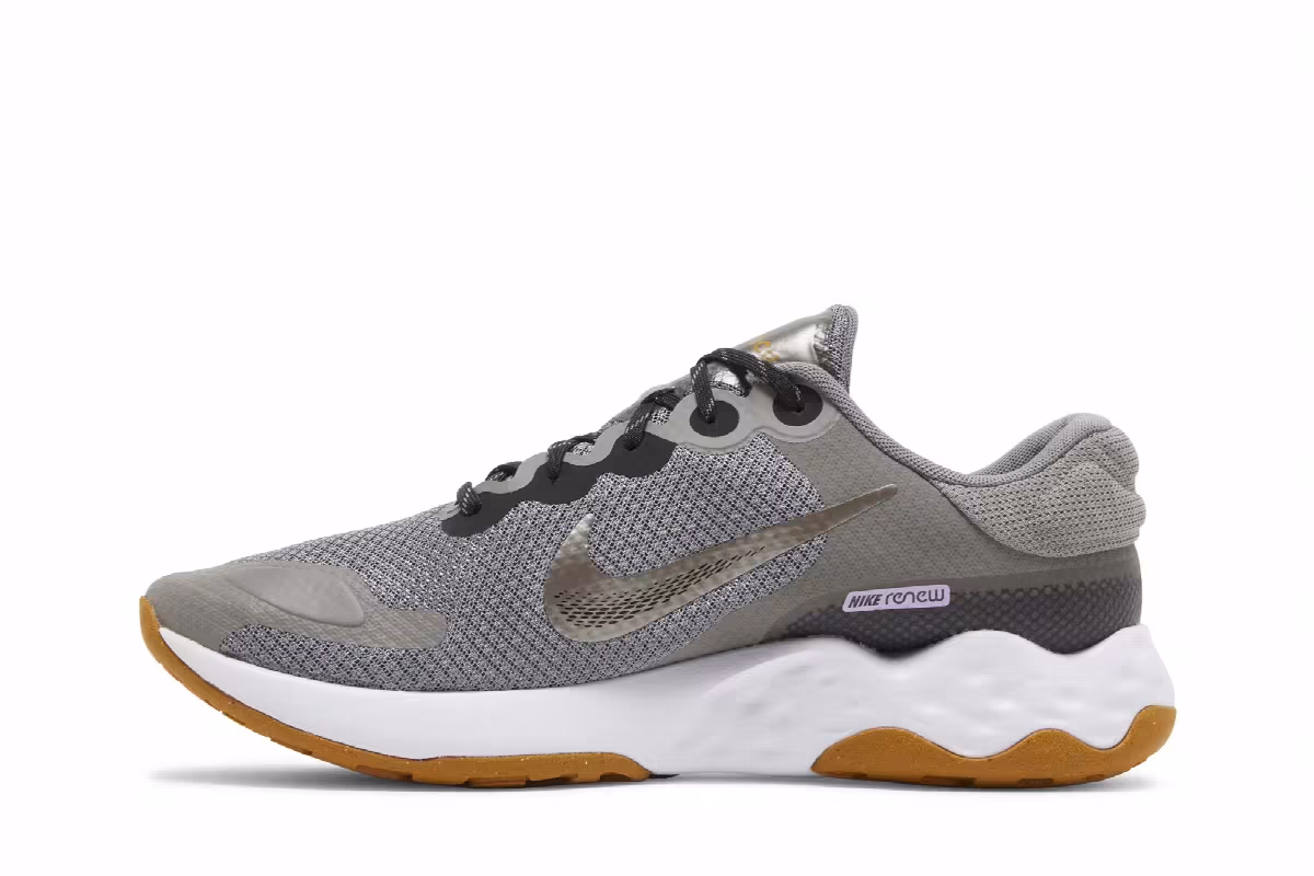 Nike Renew Ride 3 Pewter Gold Suede, view 4