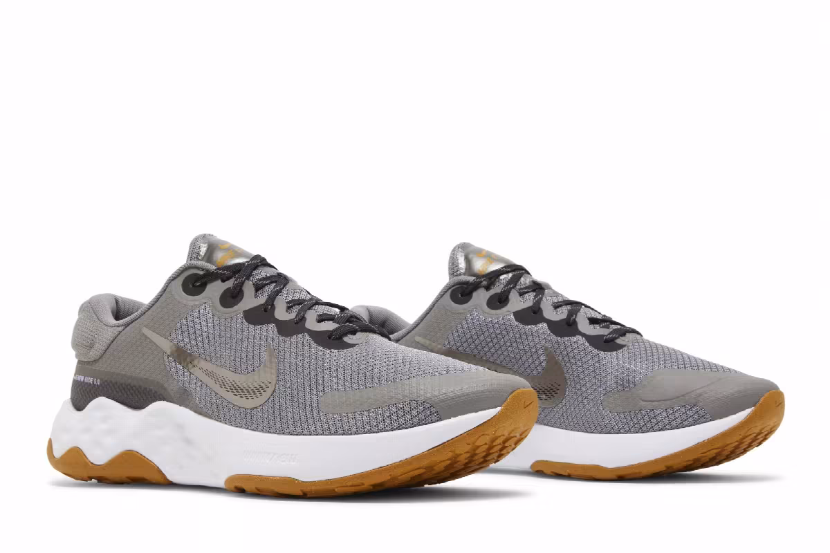 Nike Renew Ride 3 Pewter Gold Suede, view 9