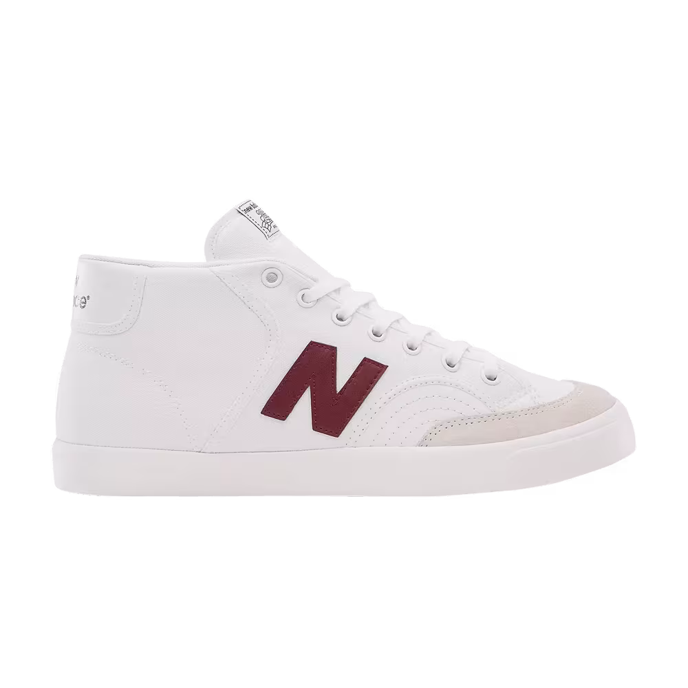 New Balance Numeric 213 Mid White Burgundy
