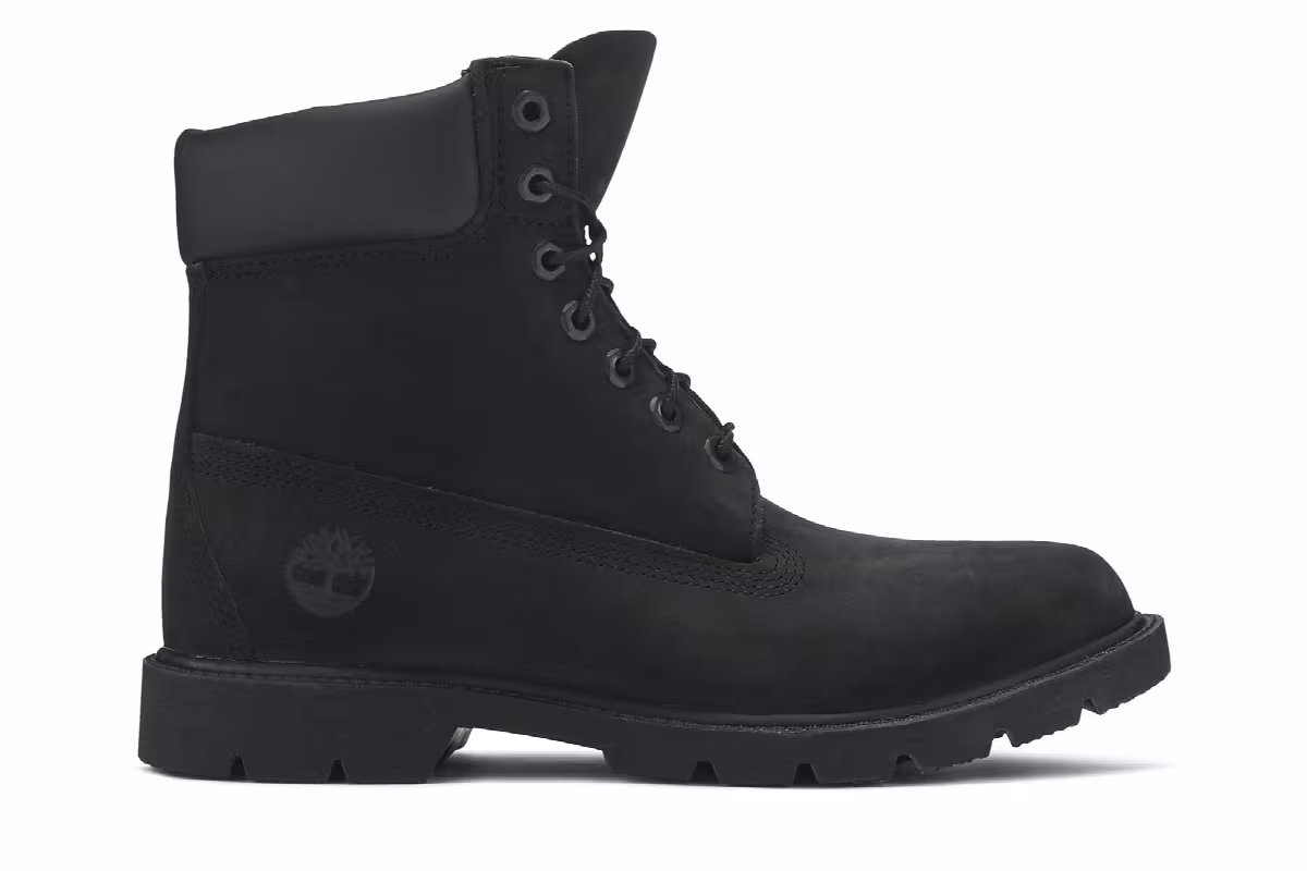 Timberland 6 Inch Classic Waterproof Boot Black Nubuck, view 2