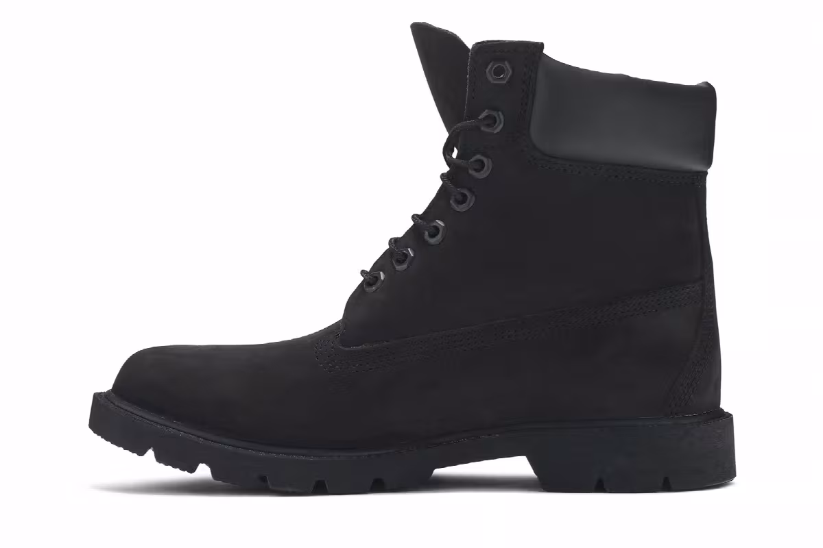 Timberland 6 Inch Classic Waterproof Boot Black Nubuck, view 4