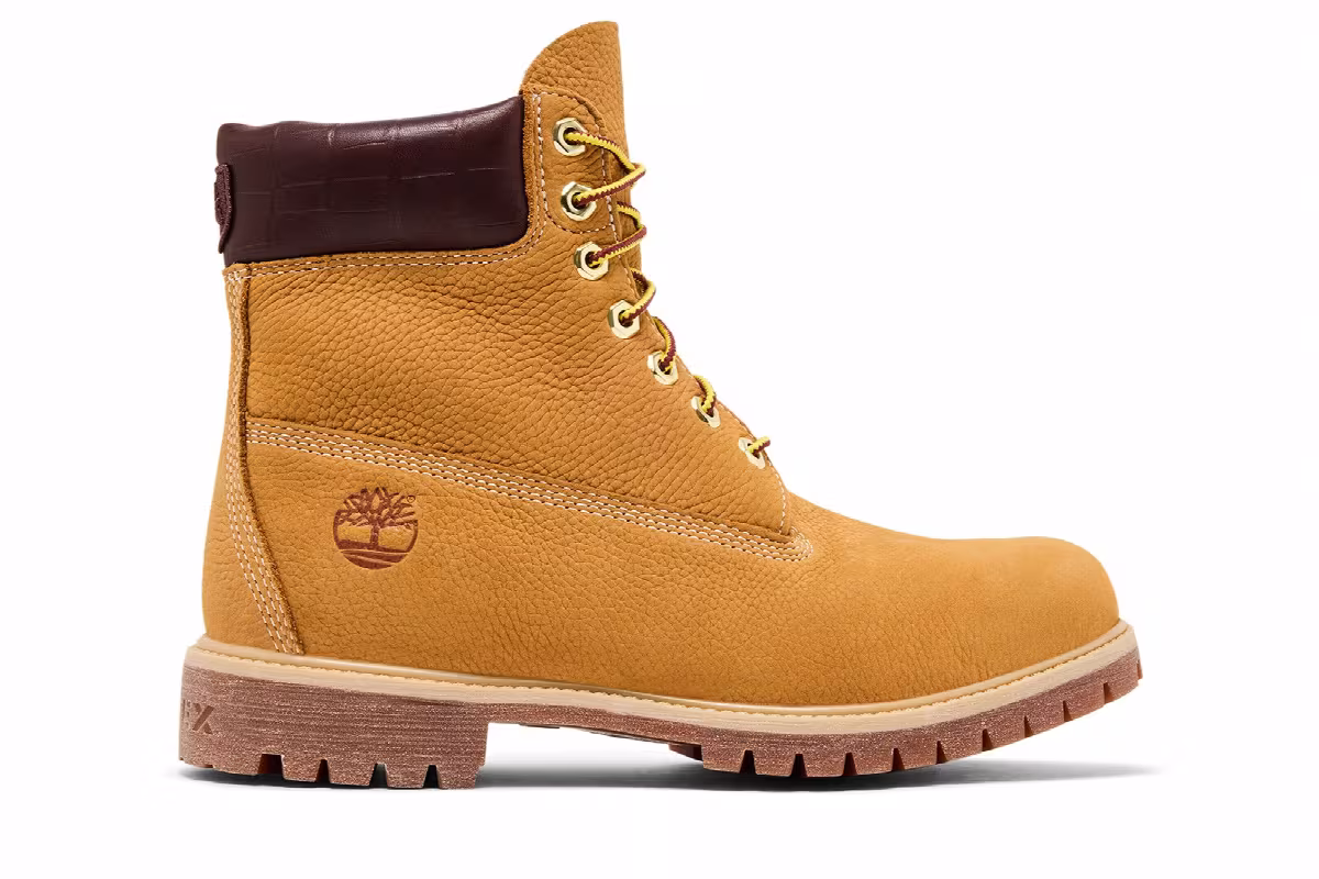Avirex x Timberland 6 Inch Premium Waterproof Boot Wheat, view 2